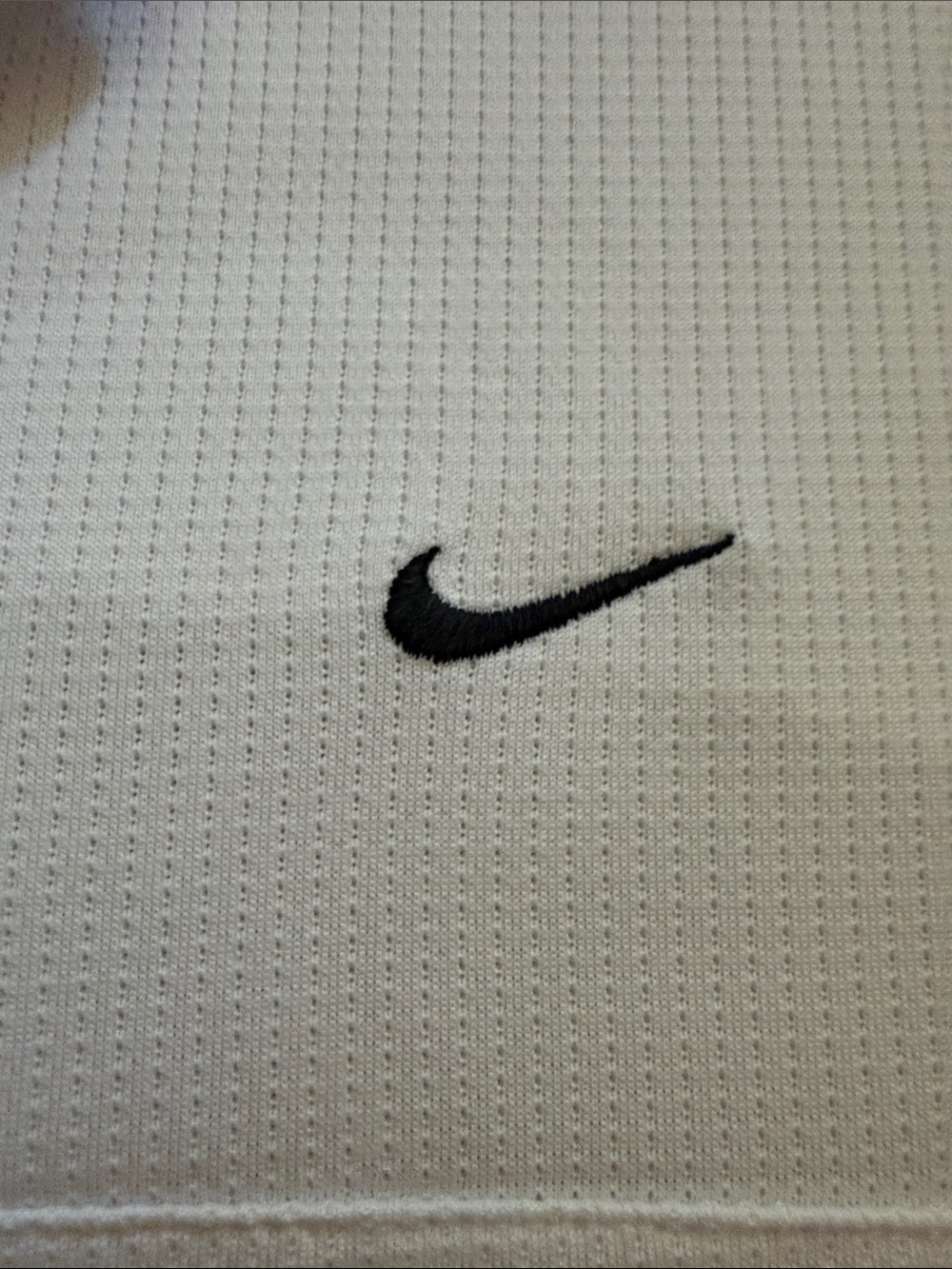 Nike Sphere Vintage Men’s White Polo with Black Sleeve Accents Size Large - Picture 3 of 4